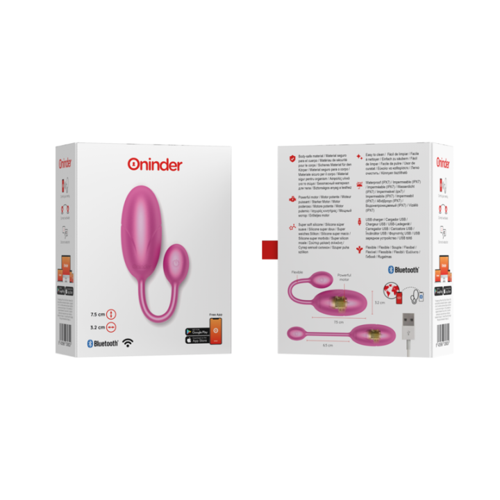 Tokyo Vibrierendes Ei Rosa 7,5 X 3,2 cm Kostenlose App von Oninder | Fesselliebe.de