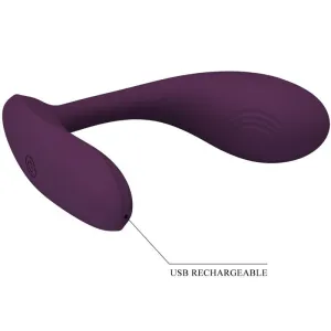 Baird G-Spot 12 Vibrationen wiederaufladbar Lila App von Pretty Love Flirtation
