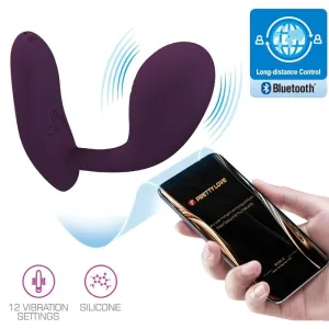 Baird G-Spot 12 Vibrationen wiederaufladbar Lila App von Pretty Love Flirtation