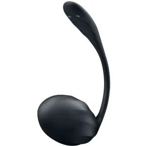 Ribbed Petal G Point Stimulator mit Fernbedienung Schwarz Kostenlose App von Satisfyer Partner