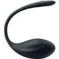 Ribbed Petal G Point Stimulator mit Fernbedienung Schwarz Kostenlose App von Satisfyer Partner