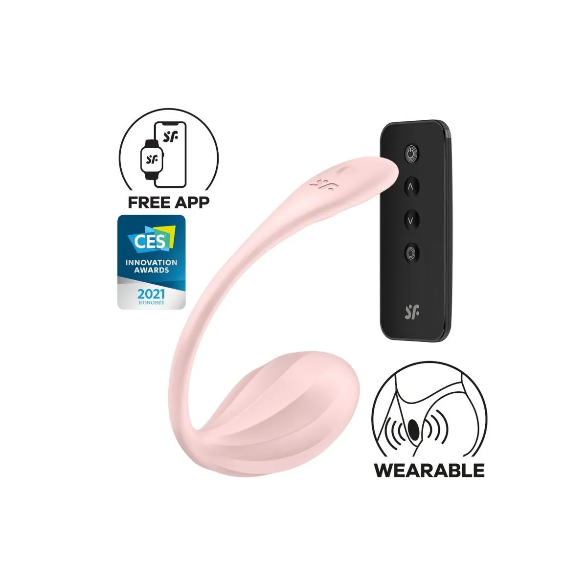 Ribbed Petal G Point mit Fernbedienung Stimulator Rose Kostenlose App von Satisfyer Partner | Fesselliebe.de