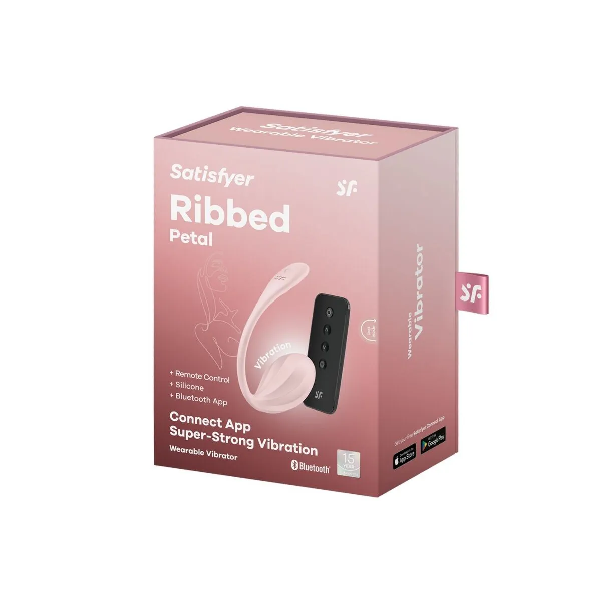 Ribbed Petal G Point mit Fernbedienung Stimulator Rose Kostenlose App von Satisfyer Partner | Fesselliebe.de
