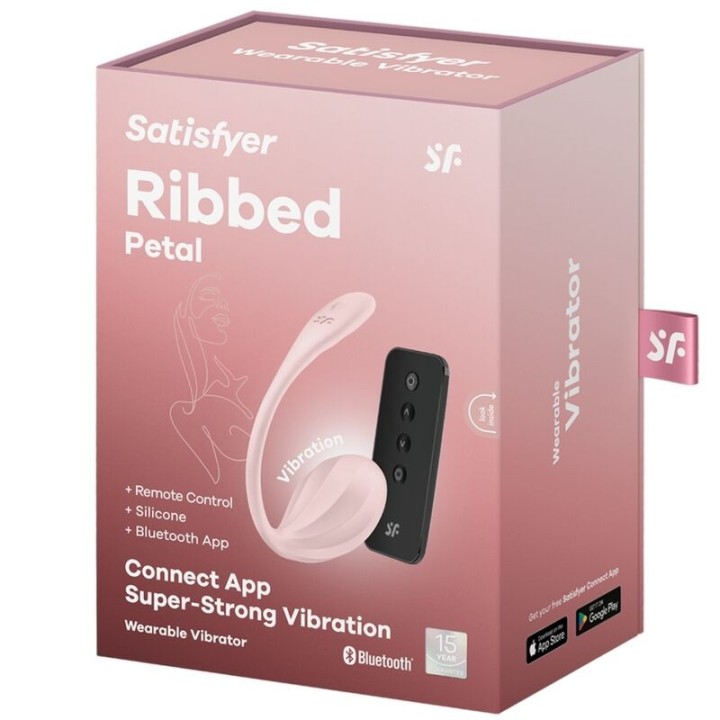 Ribbed Petal G Point mit Fernbedienung Stimulator Rose Kostenlose App von Satisfyer Partner | Fesselliebe.de