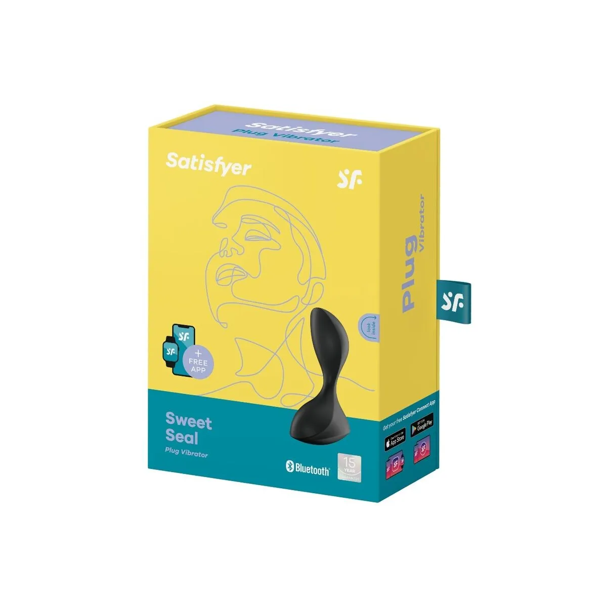 Sweet Seal Vibrierende Plugapp Schwarz von Satisfyer Connect | Fesselliebe.de