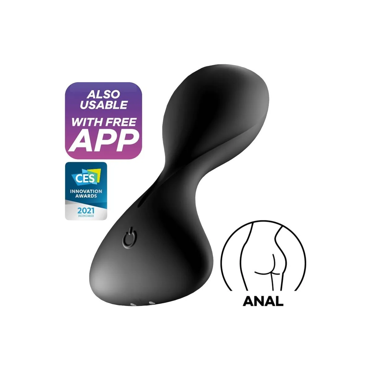 Trendsetter Vibrierende Plugapp Schwarz von Satisfyer Connect | Fesselliebe.de