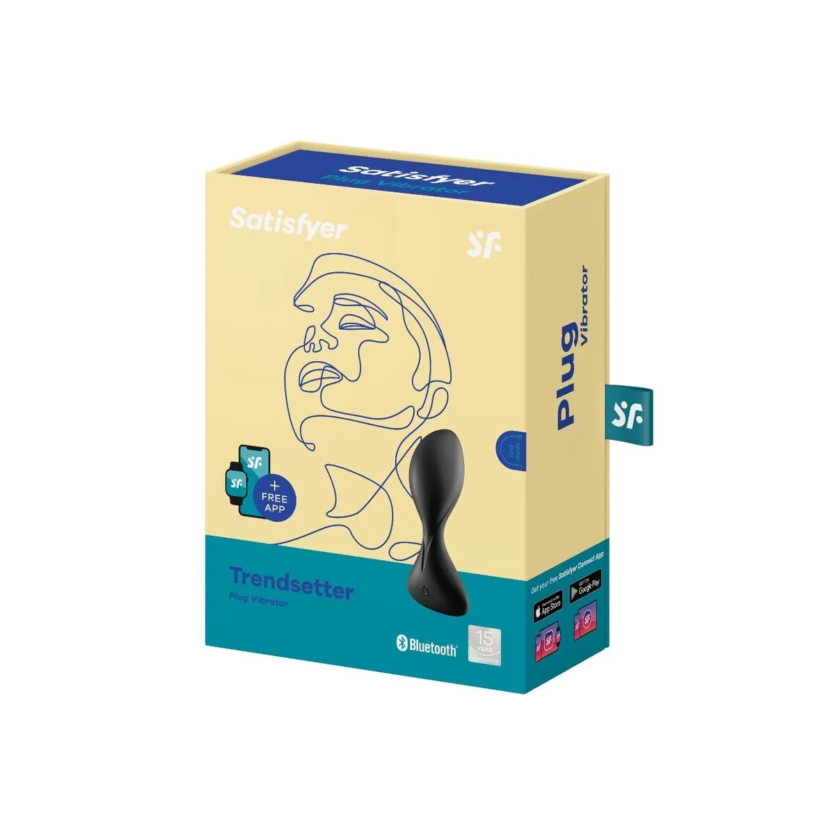 Trendsetter Vibrierende Plugapp Schwarz von Satisfyer Connect | Fesselliebe.de