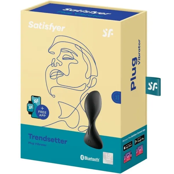 Trendsetter Vibrierende Plugapp Schwarz von Satisfyer Connect | Fesselliebe.de