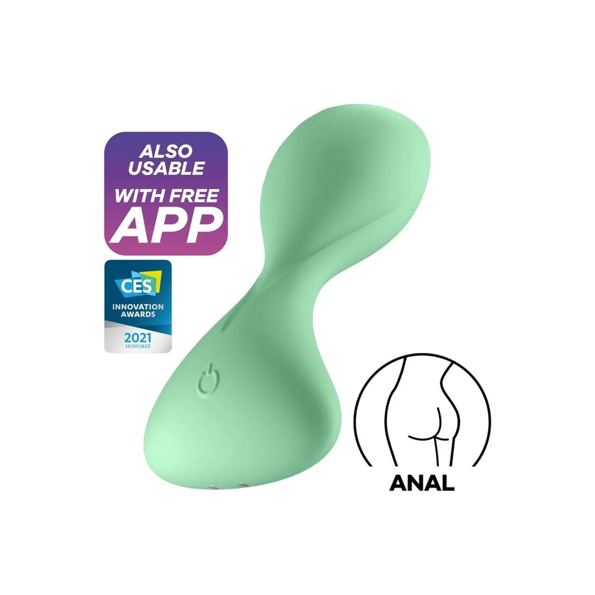 Trendsetter Vibrationsplugapp Grün von Satisfyer Connect | Fesselliebe.de