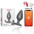 Rio Vibrierender Analplug Schwarz - Kostenlose App von Oninder