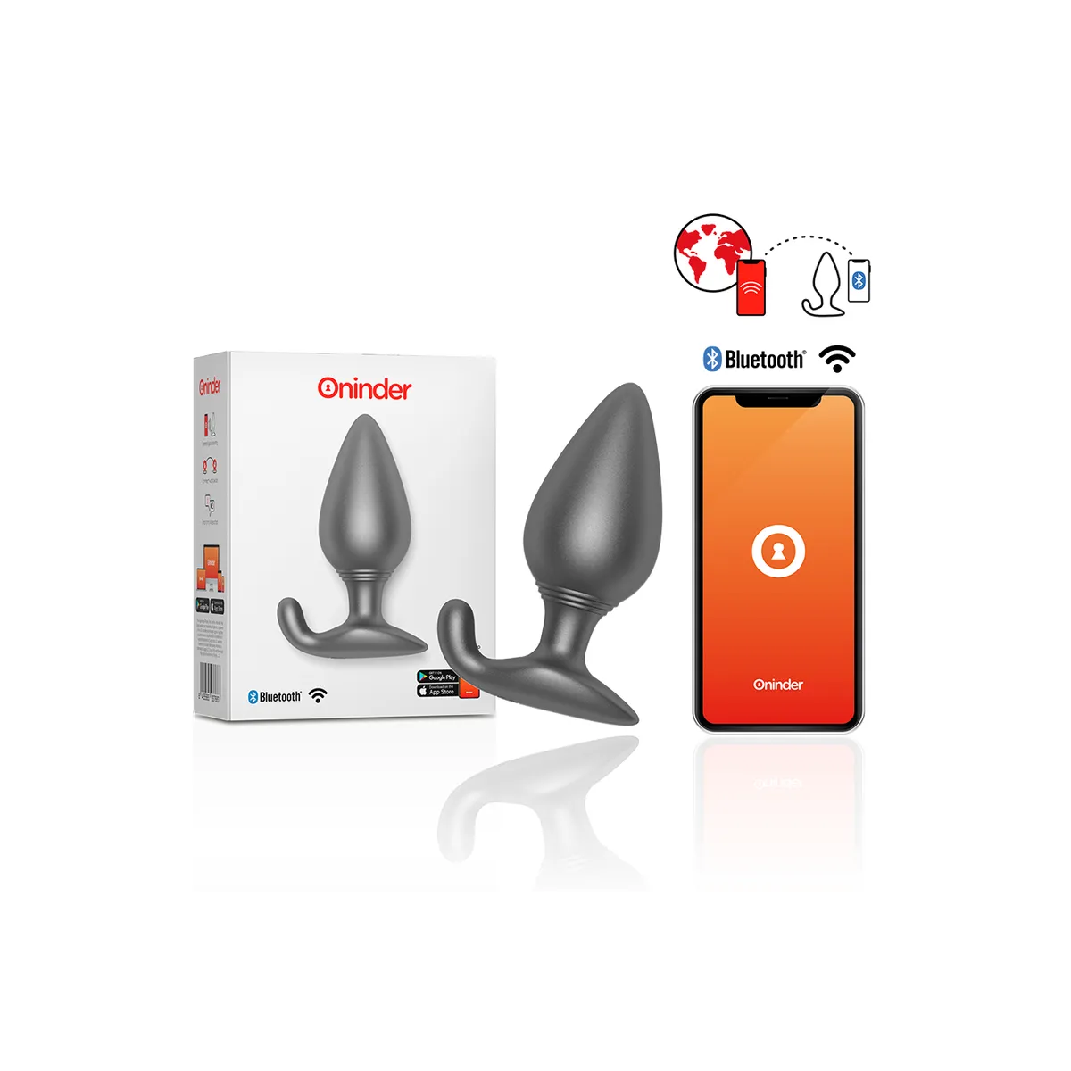 Rio Vibrierender Analplug Schwarz - Kostenlose App von Oninder | Fesselliebe.de