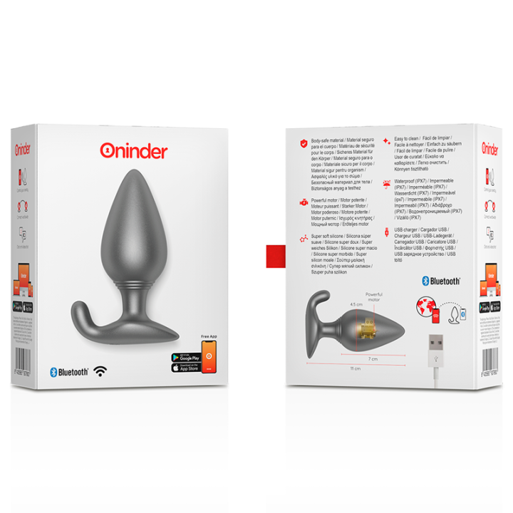 Rio Vibrierender Analplug Schwarz - Kostenlose App von Oninder | Fesselliebe.de