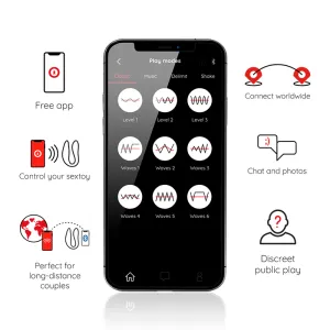Lisboa G-Spot- und Klitoralstimulator Schwarz - Kostenlose App von Oninder