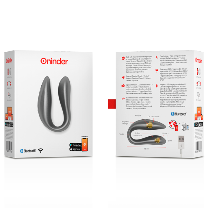 Lisboa G-Spot- und Klitoralstimulator Schwarz - Kostenlose App von Oninder | Fesselliebe.de