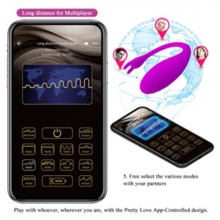 Catalina Massager Kostenlose App Flieder von Pretty Love | Fesselliebe.de