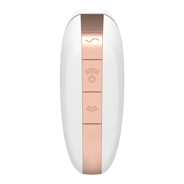 Love Triangle Stimulator & Vibrator Weiss von Satisfyer Connect | Fesselliebe.de