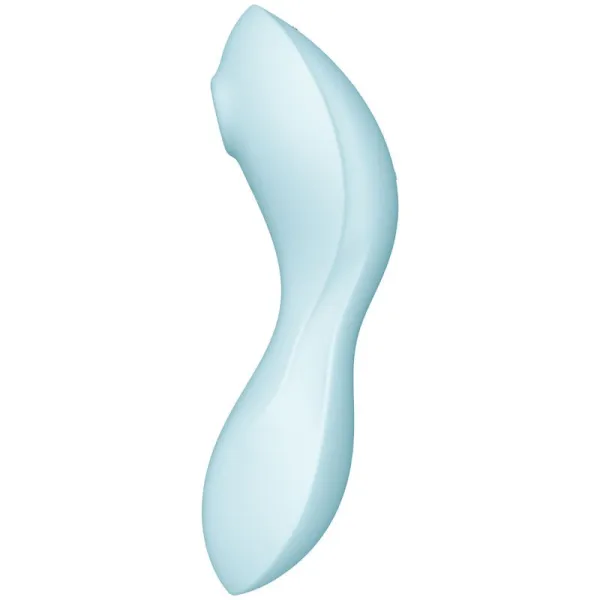 Curvy Trinity 5 Air Pulse Stimulator & Vibrator App Blau von Satisfyer Connect | Fesselliebe.de