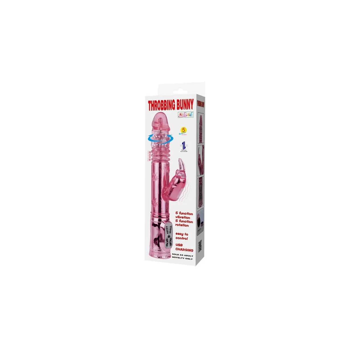 Pochender Bunny Pink Rampant Rotator von Baile Rotations | Fesselliebe.de