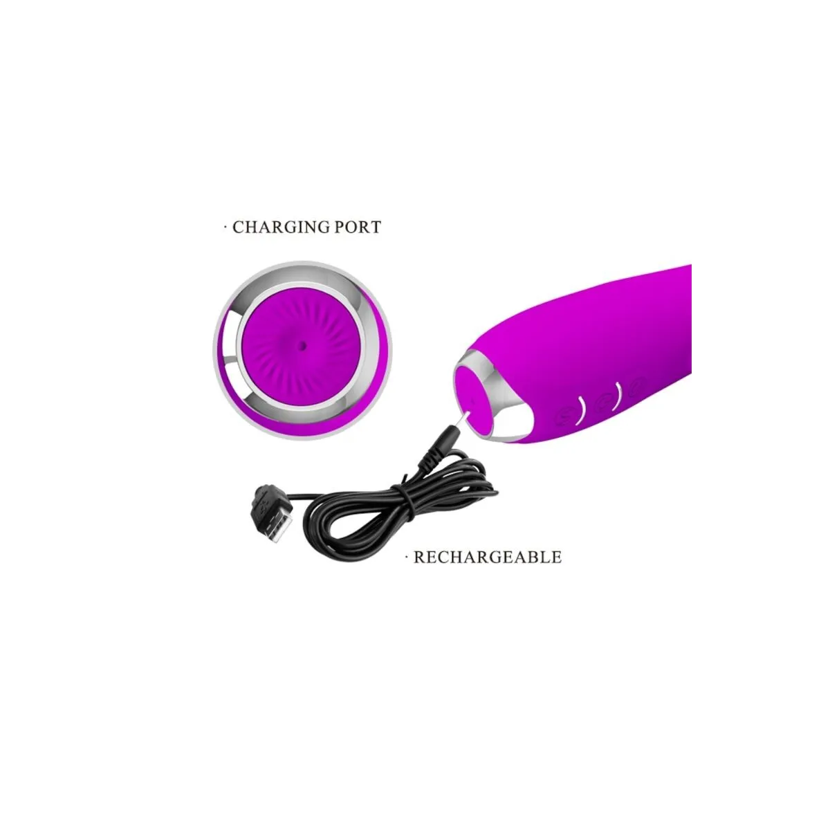 Molly Vibrator mit wiederaufladbarer Rotation von Pretty Love | Fesselliebe.de
