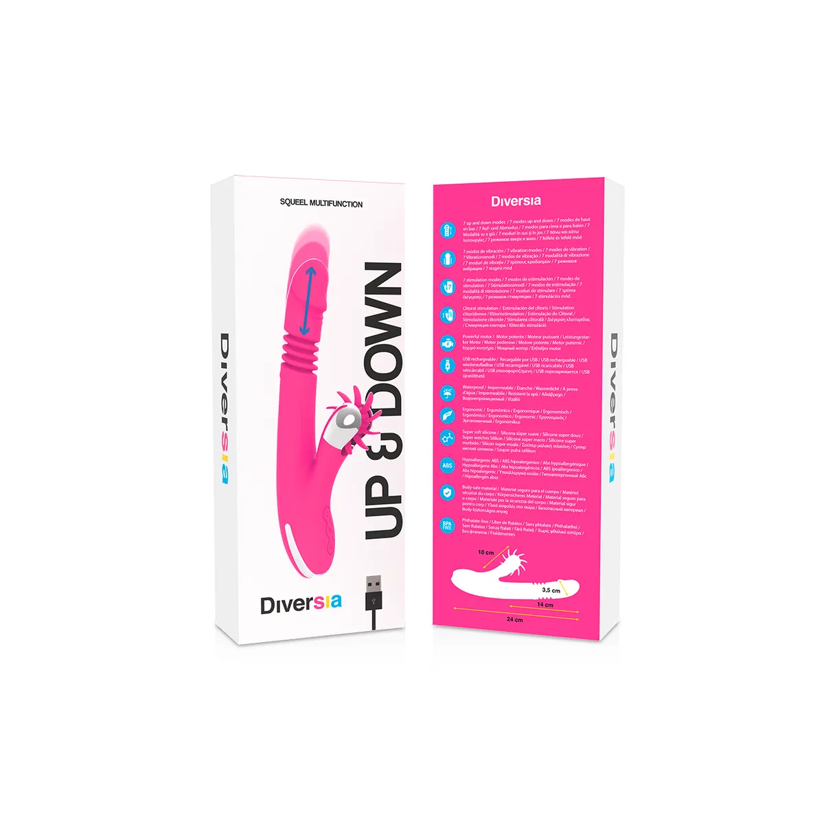 Hase Oben & Unten 24 cm von Diversia | Fesselliebe.de