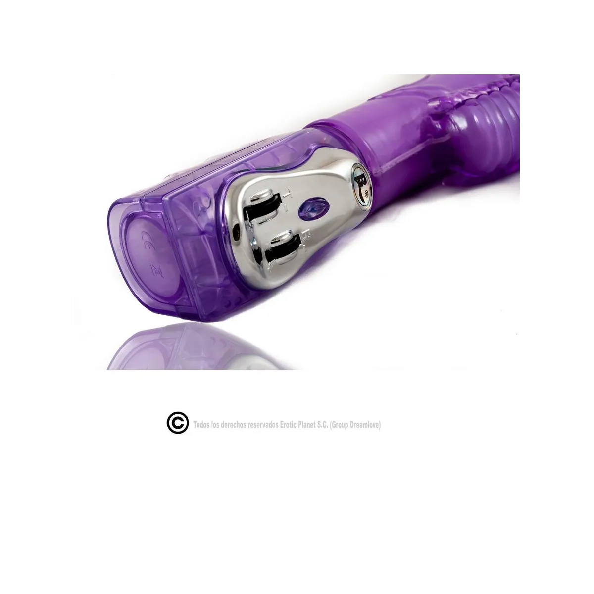 Lila Rabbit Aufund Abdrotator mit Superstimulator von Baile Rotations | Fesselliebe.de