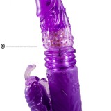 Lila Rabbit Aufund Abdrotator mit Superstimulator von Baile Rotations | Fesselliebe.de