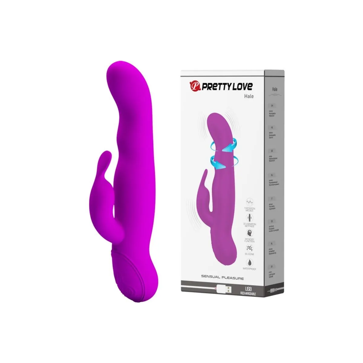 Hochwertiger Hale-Lilac-Rotator von Pretty Love High Grade | Fesselliebe.de