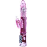 Wiederaufladbarer Vibrator mit Rotation und Pochenden Schmetterlingsstimulator von Baile Rotations | Fesselliebe.de