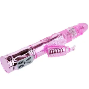 Wiederaufladbarer Vibrator mit Rotation und Pochenden Schmetterlingsstimulator von Baile Rotations