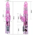 Wiederaufladbarer Vibrator mit Rotation und Pochenden Schmetterlingsstimulator von Baile Rotations