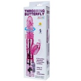 Wiederaufladbarer Vibrator mit Rotation und Pochenden Schmetterlingsstimulator von Baile Rotations | Fesselliebe.de