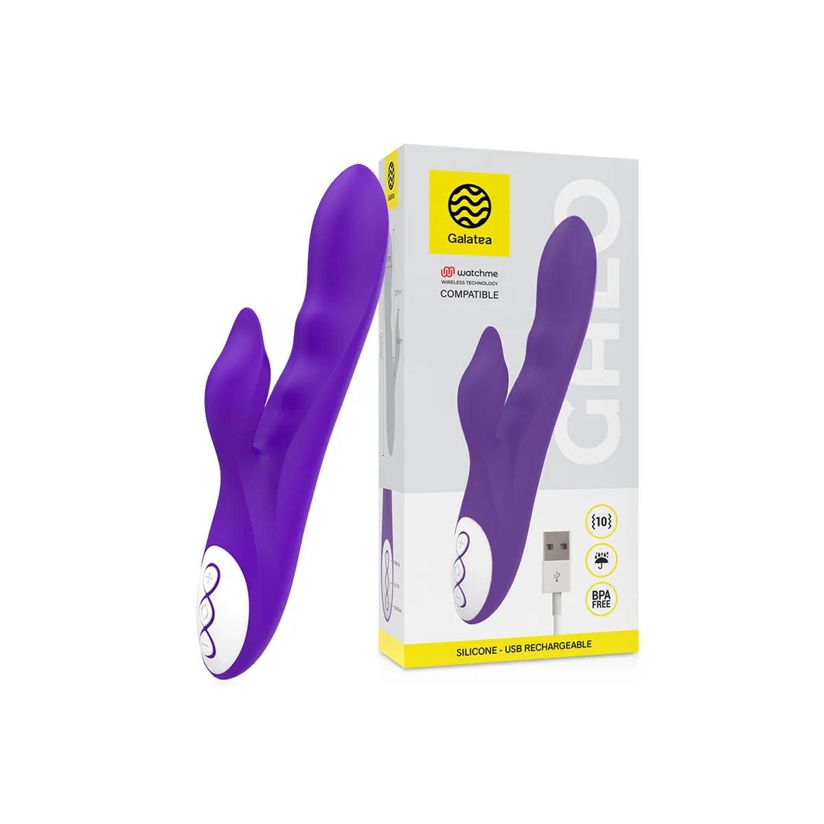 Galo Lilac Vibrator Kompatibel mit Watchme Wireless Technology von Galatea | Fesselliebe.de