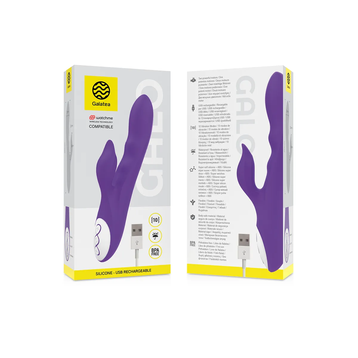 Galo Lilac Vibrator Kompatibel mit Watchme Wireless Technology von Galatea | Fesselliebe.de