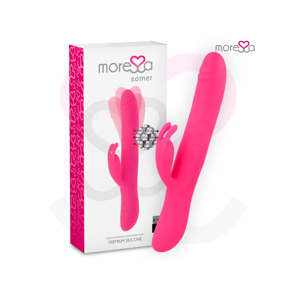 Somer Premium Vibrator mit Mehrfachdrehung von Moressa | Fesselliebe.de