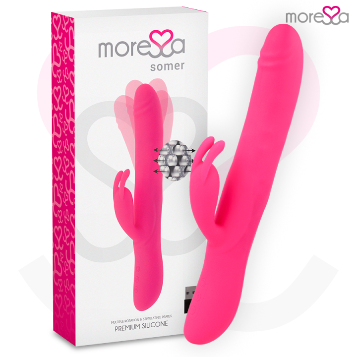 Somer Premium Vibrator mit Mehrfachdrehung von Moressa | Fesselliebe.de
