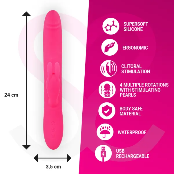 Somer Premium Vibrator mit Mehrfachdrehung von Moressa | Fesselliebe.de