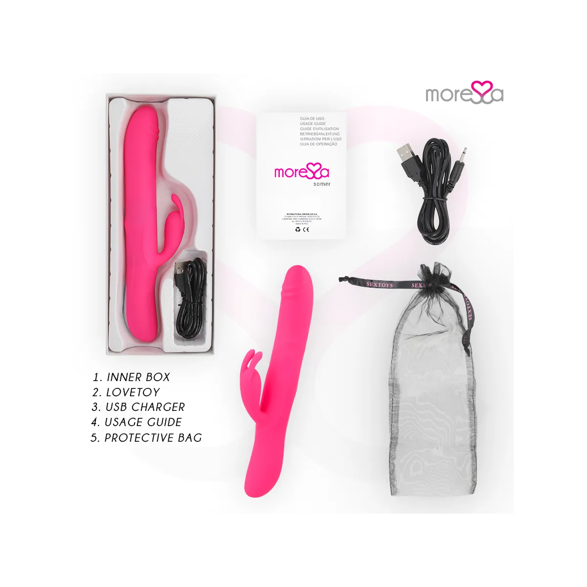 Somer Premium Vibrator mit Mehrfachdrehung von Moressa | Fesselliebe.de