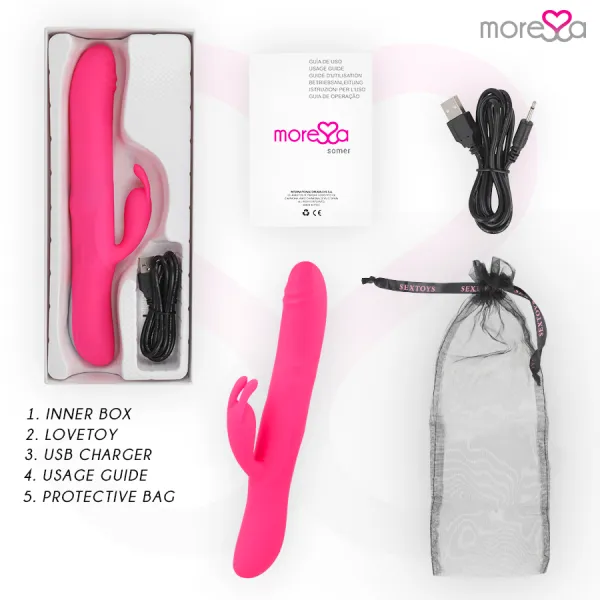 Somer Premium Vibrator mit Mehrfachdrehung von Moressa | Fesselliebe.de