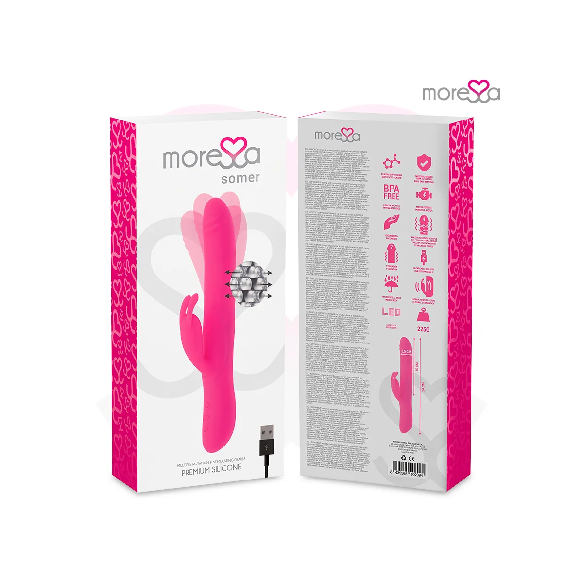 Somer Premium Vibrator mit Mehrfachdrehung von Moressa | Fesselliebe.de