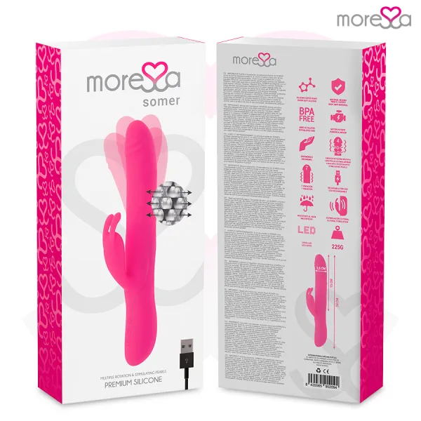 Somer Premium Vibrator mit Mehrfachdrehung von Moressa | Fesselliebe.de