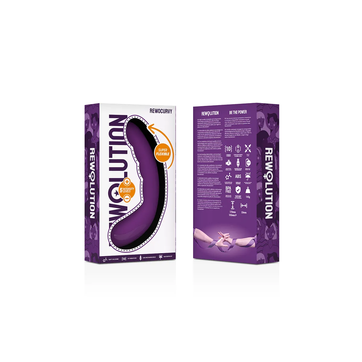 Rewocurvy wiederaufladbarer, Flexibler Vibrator von Rewolution | Fesselliebe.de