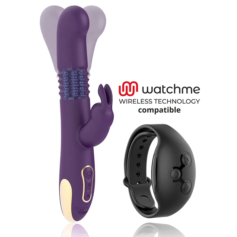 Bastian Rabbit Up & Down, Rotator & Vibrator Kompatibel mit Watchme Wireless Technology von Treasure | Fesselliebe.de