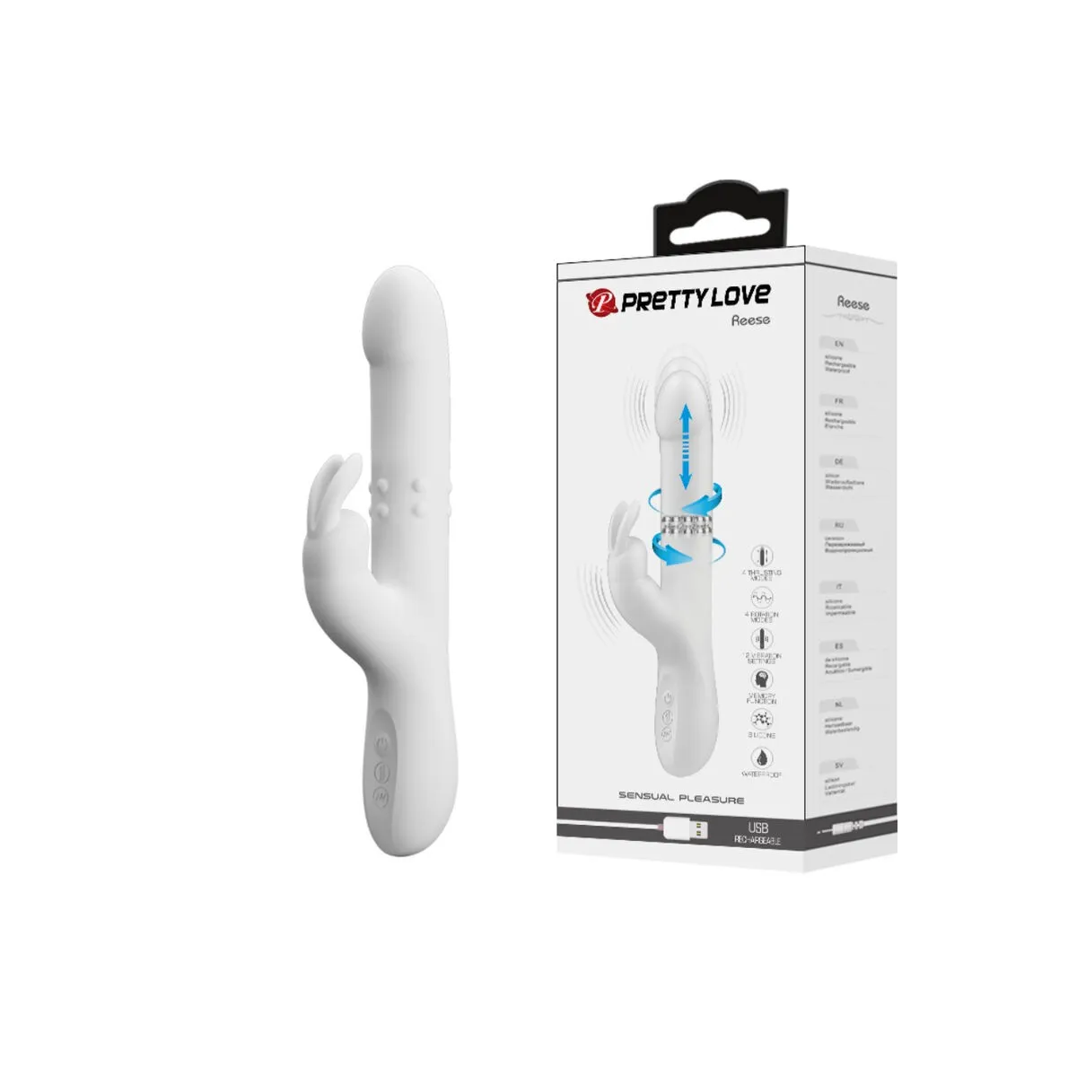 Reese Vibrator mit Silberne Rotation von Pretty Love | Fesselliebe.de
