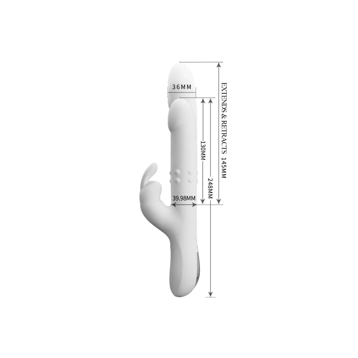 Reese Vibrator mit Silberne Rotation von Pretty Love | Fesselliebe.de