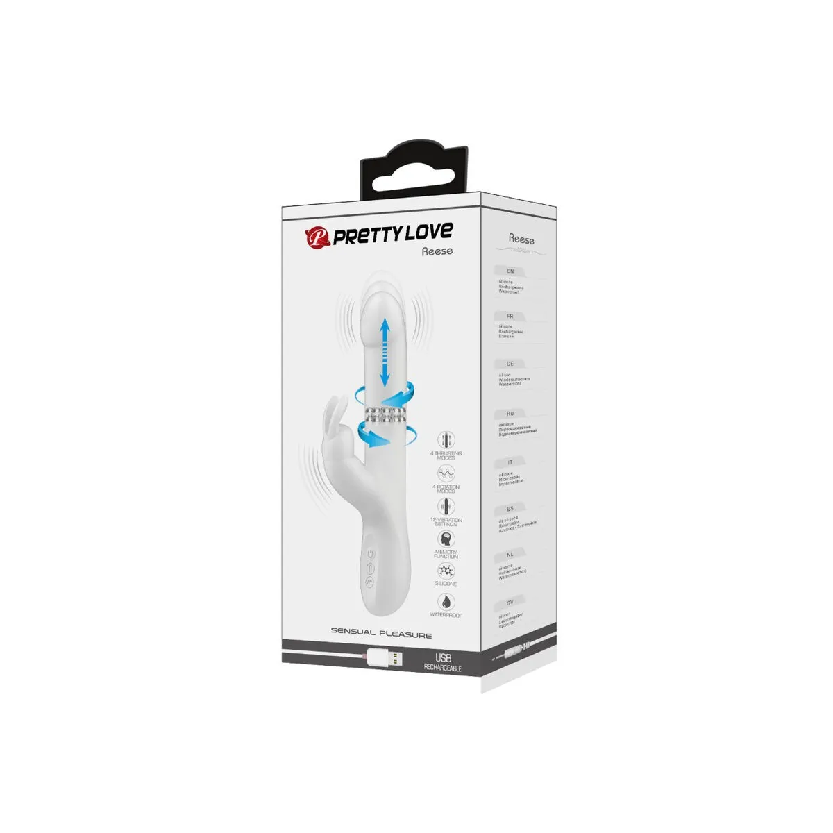 Reese Vibrator mit Silberne Rotation von Pretty Love | Fesselliebe.de