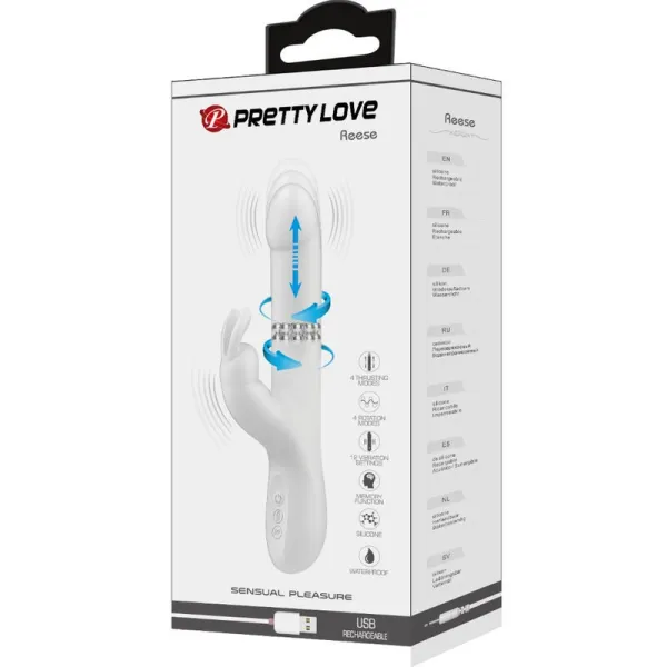 Reese Vibrator mit Silberne Rotation von Pretty Love | Fesselliebe.de