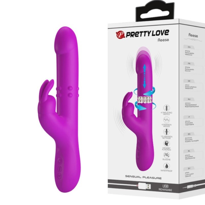 Reese Vibrator mit Lila Rotation von Pretty Love | Fesselliebe.de