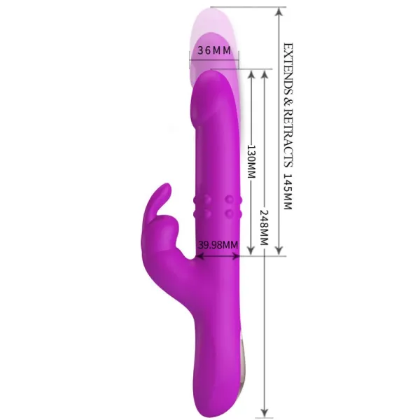 Reese Vibrator mit Lila Rotation von Pretty Love | Fesselliebe.de