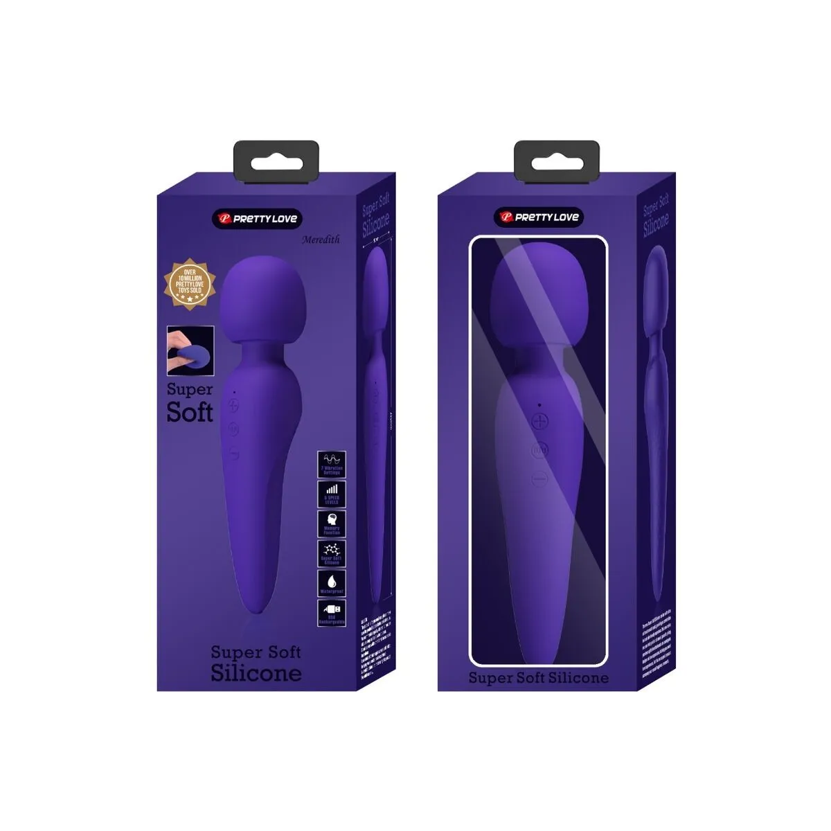 Meredith Massager 12 Vibrationsmodi Lila von Pretty Love Smart | Fesselliebe.de