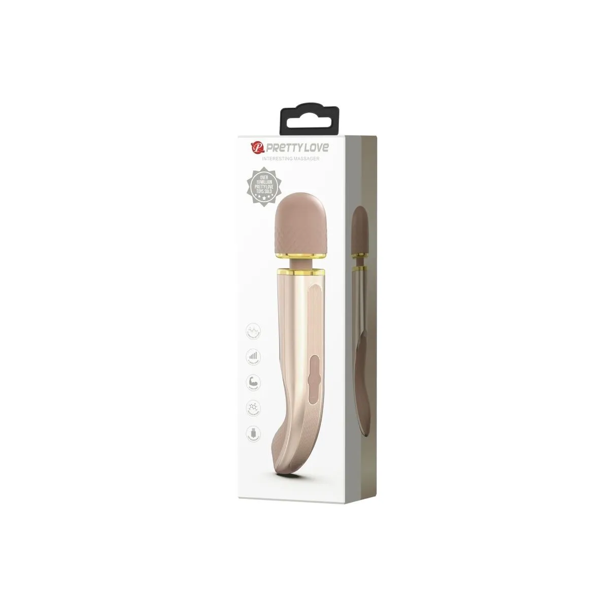 Massager 7 Vibrationsmodi Champagner von Pretty Love Smart | Fesselliebe.de